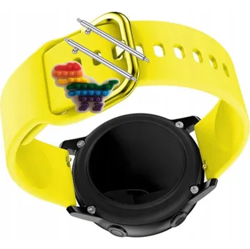 Pouzdro na mobilní telefon Pásek Řemínek pro Mobvoi TicWatch Pro 3 Ultra LTE, Silikon Žlutý Poutko