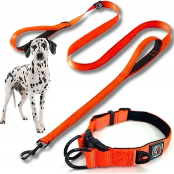 Obojek pro psa Materiálový obojek pro psa s odrazkou Lalazoo, velikost XL