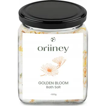 Sůl do koupele relaxační měsíček minerální Golden Bloom sklenice 500 g