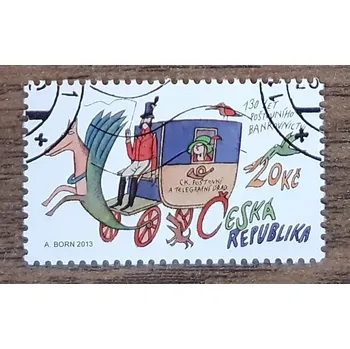 Poštovní známka ČR 770 raz., 130 let poštovního bankovnictví, r. 2013