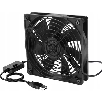 Domácí ventilátor Ventilátor Bedee 140 x 140 mm PC0483BKA3dd