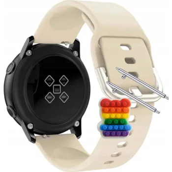 Pouzdro na mobilní telefon Pásek Řemínek pro Samsung Gear Sport, Silikon Béžový Poutko, nastavitelný