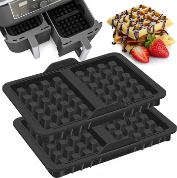 Nádoba na pečení 2x Vložka do fritézy na vafle silikonová forma na pečení do horkovzdušné fritézy