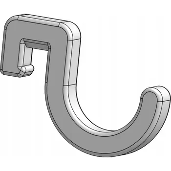 Věšák IKEA SKADIS - Bílý kulatý háček na 1 slot - 10 kusů