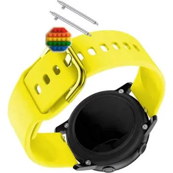 Pouzdro na mobilní telefon Řemínek Řemínek pro Wenom Sport GPS, Silikonový Žlutý Smyčka, nastavitelný