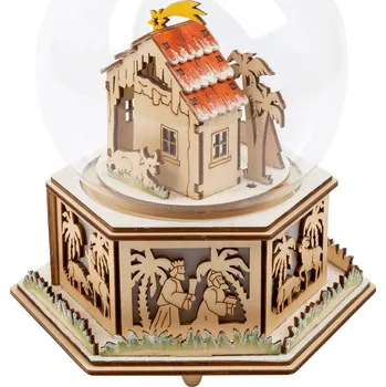 Betlém Small Foot by Legler 11389 betlém sněhová koule a hrací skříňka