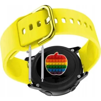 Pouzdro na mobilní telefon Řemínek / Pásek Řemínek pro Doogee ARES, Silikonový Žlutý s Poutkem, Nastavitelný