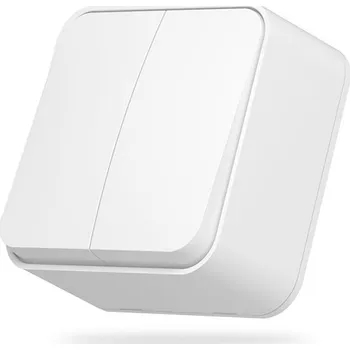 vypínač Vypínač světla NA OMÍTKU dvojitý přepínač VIDEX bílý