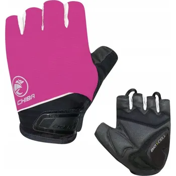 Cyklistické rukavice Cyklistické rukavice Chiba S růžové
