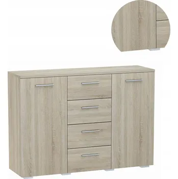 Komoda Komoda Matkam Helena 120 x 35 x 84,5 cm dub sonoma matný