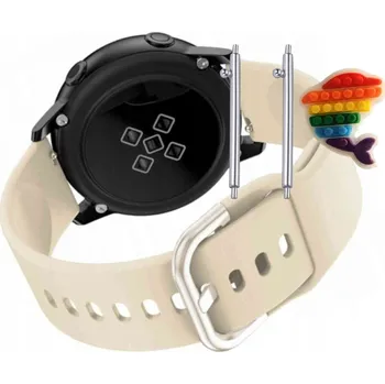 Pouzdro na mobilní telefon Pásek Řemínek pro Coros APEX 2 Pro, Silikon Béžová Poutko, nastavitelný