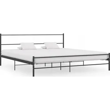 Postel Manželská postel kovová VidaXL 180x200 cm černá