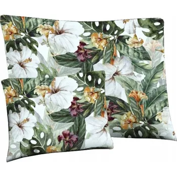 Povlak na polštářek Dekorativní povlak na polštář Velvet Deco s potiskem Exotická zahrada 40x40 cm