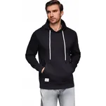 Pánská mikina s kapucí a teplákovou klokanka s kapucí – černá V5 OM-SSBN-0177 M