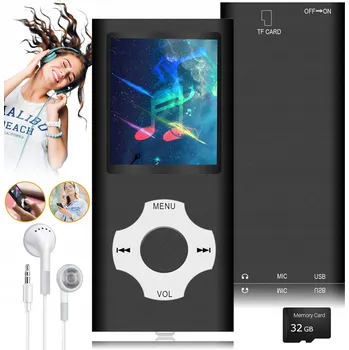 MP3 PŘEHRÁVAČ RÁDIO BLUETOOTH DIKTAFON REDUKCE ŠUMU 32 GB + SLUCHÁTKA