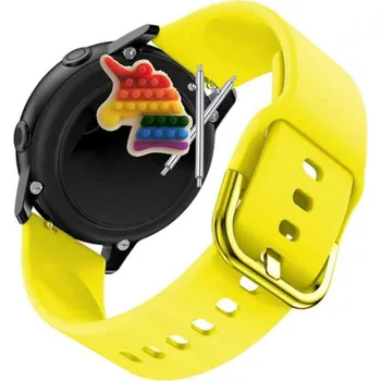 Pouzdro na mobilní telefon Řemínek Řemínek pro Pacific Blue PC00148, Silikonový Žlutý Smyčka, nastavitelný