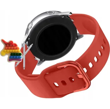 Pouzdro na mobilní telefon Pásek Řemínek pro Motorola Moto Watch 120, Silikon Červený Poutko, nastavitelný