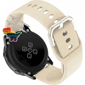 Pouzdro na mobilní telefon Pásek Řemínek pro Forever Colorum CW 300, Silikon Béžová Poutko, nastavitelný