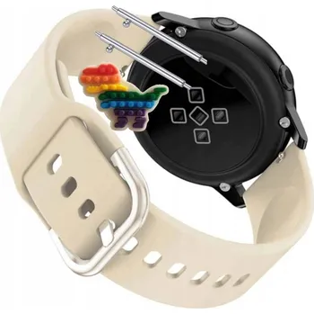 Řemínek na hodinky Řemínek / Pásek Řemínek pro Aolon GTR 3, Silikonový Béžový Smyčka, Nastavitelný