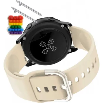 Pouzdro na mobilní telefon Pásek Řemínek pro Megalith K65, Silikon Béžová Poutko, nastavitelný