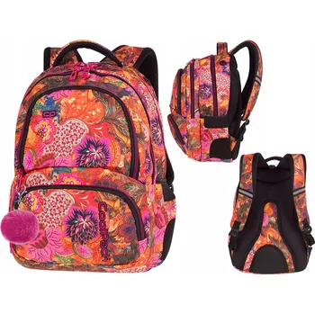 Školní batoh vícekomorový CoolPack oranžový, vícebarevný, 27 l