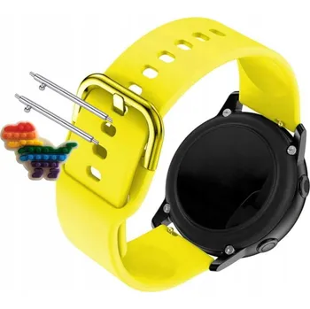 Pouzdro na mobilní telefon Pásek Řemínek pro MyKronoz ZeTime Premium, Silikon Žlutý Poutko, nastavitelný