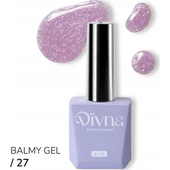Lak na nehty DIVNA Balmy Gel 27 gel v lahvičce/kelímku s třpytkami 13 ml na nehty