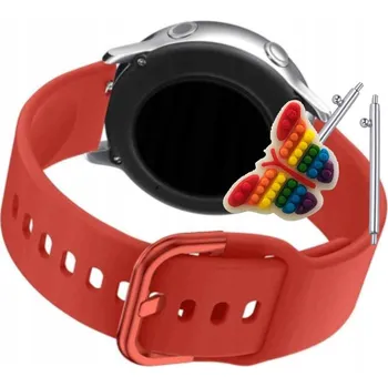 Pouzdro na mobilní telefon Řemínek Řemínek pro Samsung Galaxy Watch 3 45MM, Silikonový Červený Smyčka