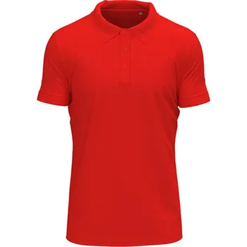 Dámské tričko Stedman® Pánské polo tričko ST9640 Scarlet Red XL
