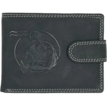 Peněženka Kožená pánská peněženka Wild 895-27-Vodnář černá