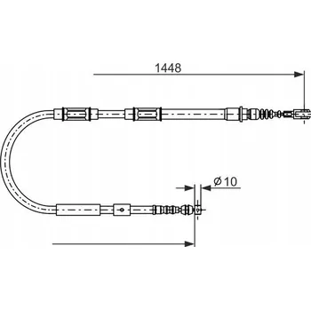 Lanko parkovací brzdy Bosch 1 987 482 899 Lanko ruční brzdy