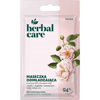 Pleťová maska FARMONA Herbal Care Vegan omlazující maska Koenzym Q10 Květ růže 7g