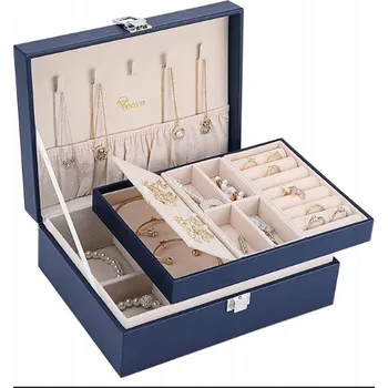 Šperkovnice Krabička na šperky Voova Velká z umělé kůže Organizér