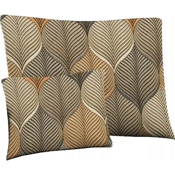 Povlak na polštářek Dekorativní povlak na polštář Velvet Deco Druk Modern Leaf 25 40x40
