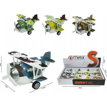 autíčko ND17_ZB-150401 Vojenské letadlo 11,5 cm s pohonem