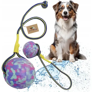 Hračka pro psa Vodní Hračka pro psy Wesoły Pupil hračka pro psy PLOVOUCÍ AQUA se šňůrkou, aport do vody, lehká pěna EVA