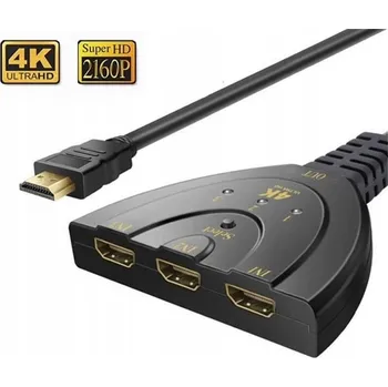 Bezpečnostní kamera Přepínač 1x3 4K Ultra HD