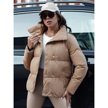 Dámská zimní prošívaná bunda LARO Dstreet TY4582 Barva: Béžová, Velikost: S