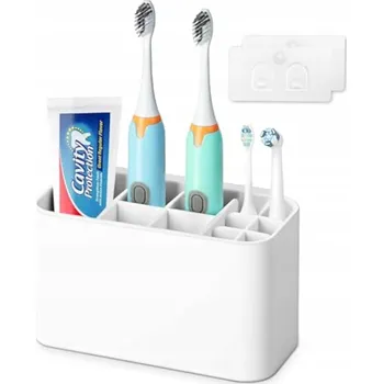 Držák na kartáček Organizér na zubní kartáčky do koupelny, držák, nádobka, pohárek, věšák
