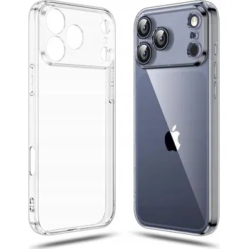 Pouzdro na mobilní telefon Pouzdro Průhledné 2 mm pro Apple iPhone 17 Pro [Clear, Ostrov] + Sklo 9 h