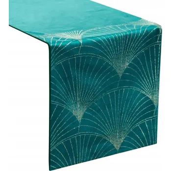 Běžec v odstínech modré 220 x 35 cm