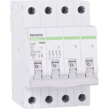 Jistič NOARK 110806 Ex9B40J 4P C40 Úzký instalační jistič 54 mm, 6 kA, char. C, 40 A, 4pól (Ex9B40J 4P C40)