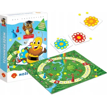 Desková hra Stolní hra – Učení násobilky, vzdělávací hra pro děti – násobení, matematické hry pro děti, cvičení z matematiky, zábavné počítání, vzdělávací stolní hry Alexander