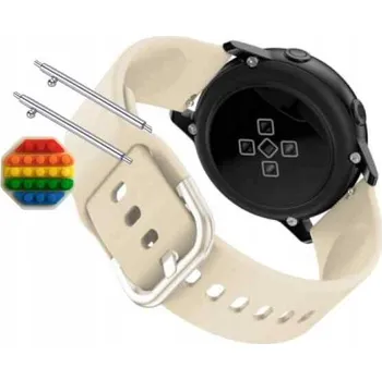 Pouzdro na mobilní telefon Pásek Řemínek pro Mobvoi TicWatch Pro 3 Ultra LTE, Silikon Béžová Smyčka