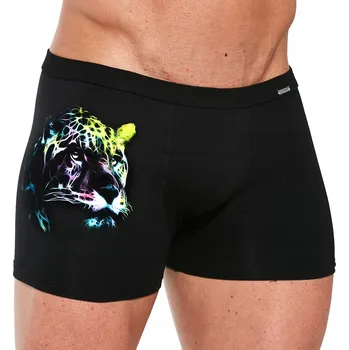 Boxerky Pánské šortky TA 280/219 Panthera Cornette černé, velikost XL