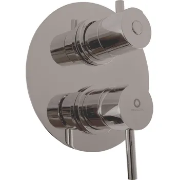 Vodovodní baterie SEINA - Vanová/Sprchová baterie podomítková 3-cestná s tělesem, Metal grey - lesklá SE987.3MGL, RAV Slezák