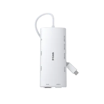 USB hub D-Link 10-in-1 USB-C Hub with HDMI x2 / USB-C x2, USB A x2 / Ethernet/Card Reader/Power Delivery