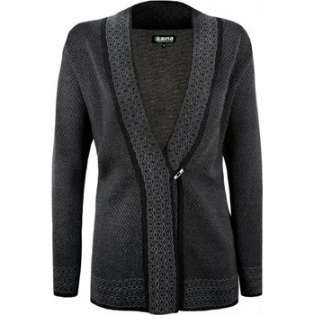 Dámský svetr Kama Merino cardigan 5047 110 - černá S