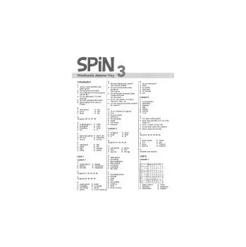Anglický jazyk Spin 3 Workbook Answer Key