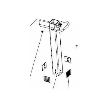 Štípačka na dřevo Plastová vodítka spodní k LV 70M, 3905306047